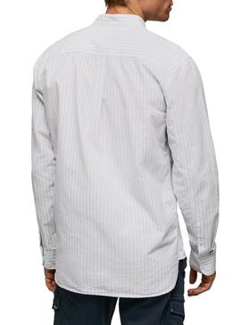 Camicia Pepe Jeans Leyton Bianco per Uomo