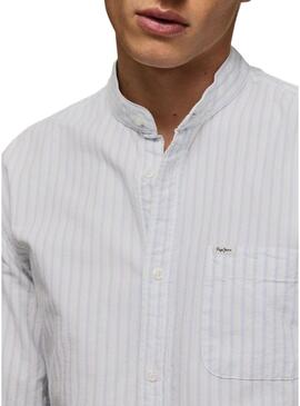 Camicia Pepe Jeans Leyton Bianco per Uomo