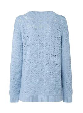 Pullover Pepe Jeans Terra Blu per Donna