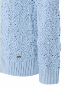 Pullover Pepe Jeans Terra Blu per Donna