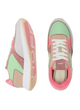 Sneakers Hoff Rambla Rosa e Verde per Donna