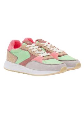 Sneakers Hoff Rambla Rosa e Verde per Donna