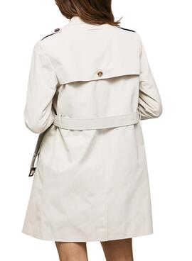 Trenchcoat Pepe Jeans Salomè Beige per Donna