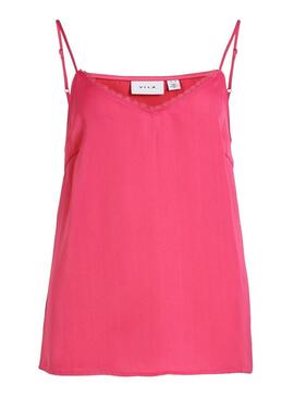 Top Vila Virenny Singlet Rosa per Donna