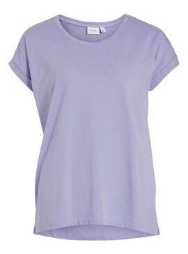 T-Shirt Vila Dreamers Boxy Morado per Donna