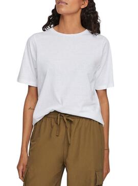 T-Shirt Vila Dreamers Boxy Bianco per Donna