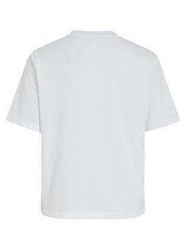 T-Shirt Vila Dreamers Boxy Bianco per Donna