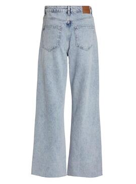 Pantaloni Jeans Vila Fiona Blu  Claro per Donna