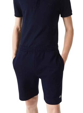 Bermuda Lacoste Jogger Basic Blu Navy per Uomo