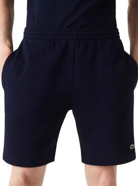 Bermuda Lacoste Jogger Basic Blu Navy per Uomo