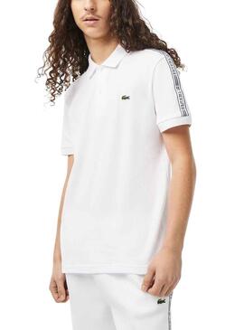 Polo Lacoste Piqué Bianco per Uomo