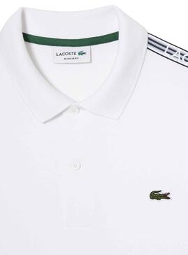 Polo Lacoste Piqué Bianco per Uomo