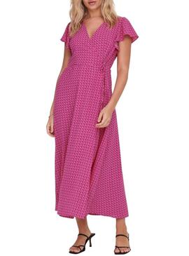 Vestito Only Noami Rosa per Donna