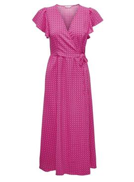 Vestito Only Noami Rosa per Donna