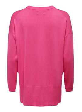 Pullover Only Meddi Rosa per Donna