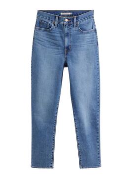 Pantaloni Jeans Levis High Waisted Blu Donna
