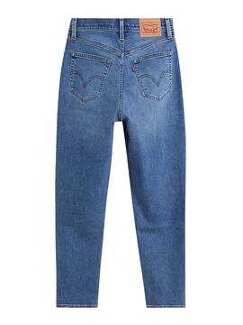 Pantaloni Jeans Levis High Waisted Blu Donna