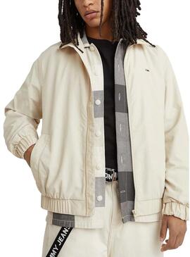 Giacca Tommy Jeans Essential Beige per Uomo