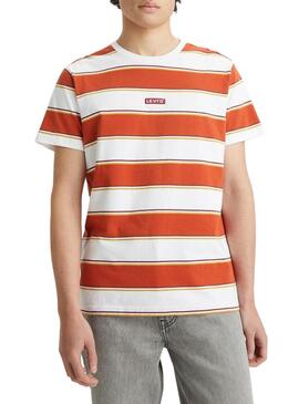 T-Shirt Levis Relaxed Baby Tab Strisce per Uomo