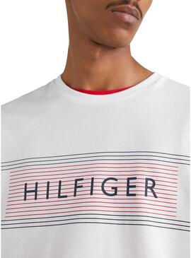 T-Shirt Tommy Hilfiger Brand Love Bianco Uomo