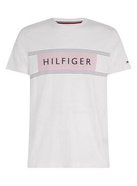 T-Shirt Tommy Hilfiger Brand Love Bianco Uomo