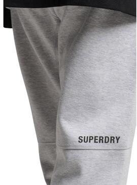 Pantalón Superdry Code Tech Grigio per Uomo