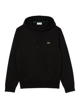 Felpa Lacoste Basic Cappuccio Nero Uomo