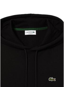 Felpa Lacoste Basic Cappuccio Nero Uomo