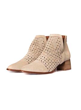 Stivale Popa Cristina Picado Beige per Donna