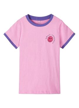 T-Shirt Name It Vilea Rosso per Bambina