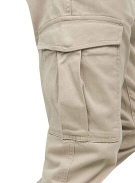 Pantaloni Jack & Jones Marco Joe Beige Uomo