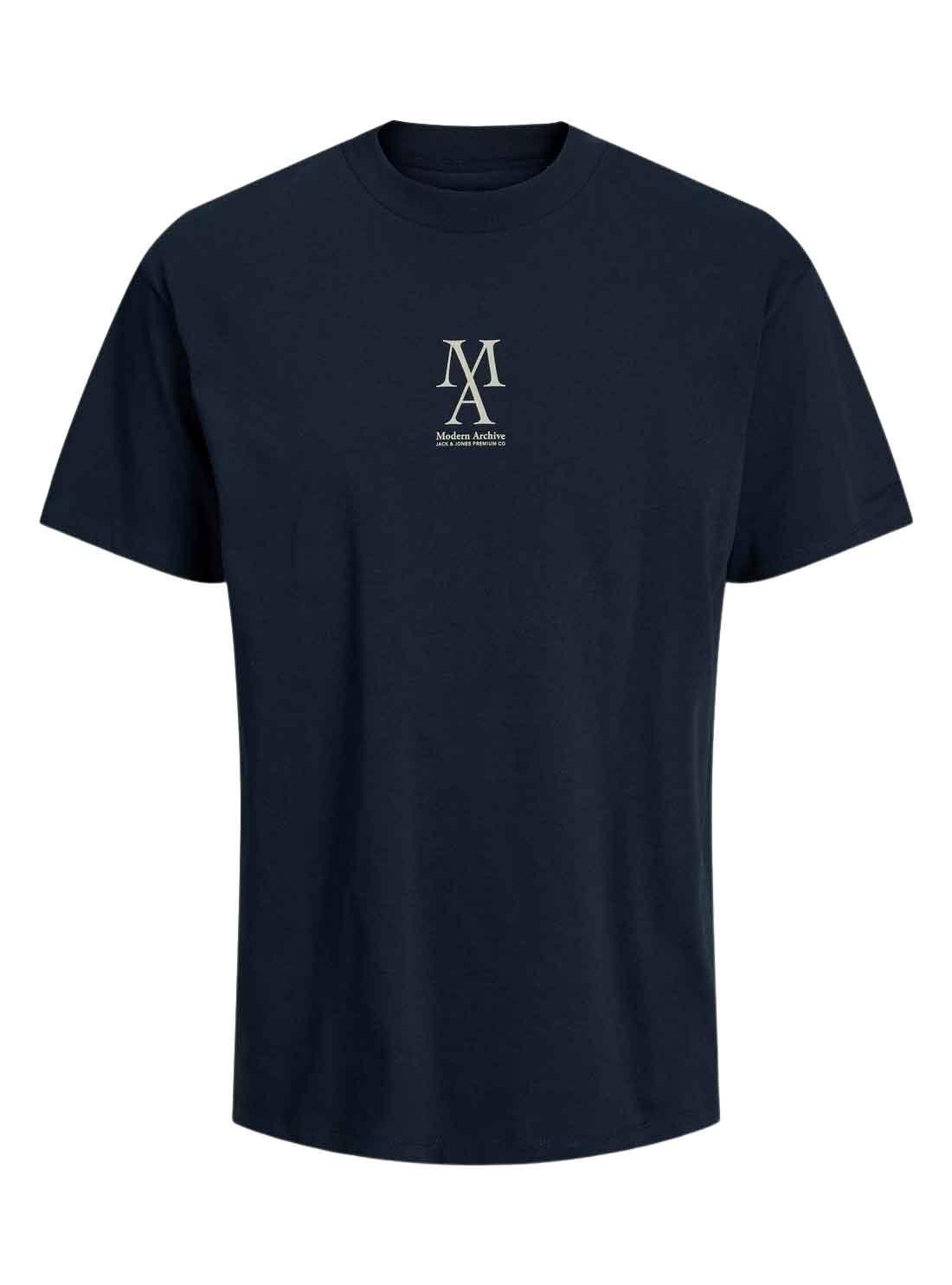 T-Shirt Jack & Jones Bluspencer Blu Navy Uomo