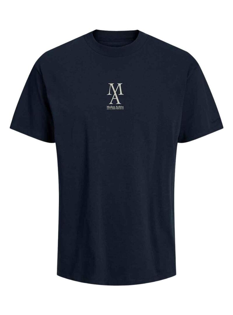 T-Shirt Jack & Jones Bluspencer Blu Navy Uomo