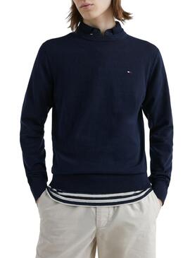 Felpa Tommy Hilfiger 1985 Blu Navy per Uomo