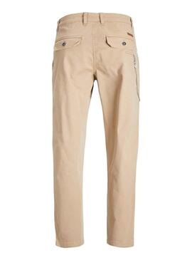 Pantaloni Jack & Jones Bill Freddie Beige Uomo