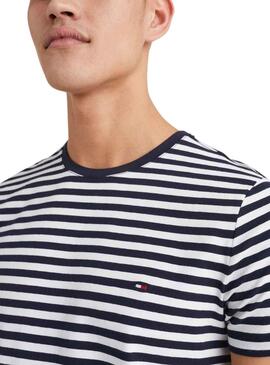 T-Shirt Tommy Hilfiger Stretch Blu Navy per Uomo