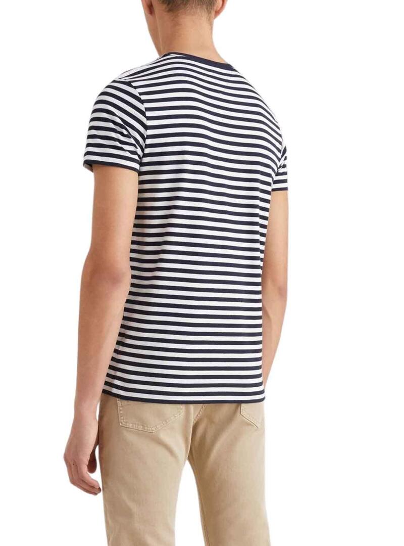 T-Shirt Tommy Hilfiger Stretch Blu Navy per Uomo