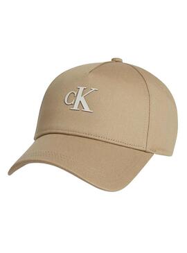 Berretto Calvin Klein Archive Cappellino Beige per Uomo