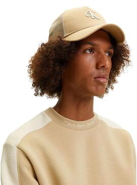 Berretto Calvin Klein Archive Cappellino Beige per Uomo