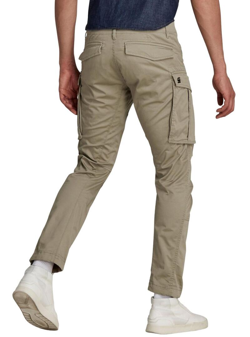 Pantaloni Cargo G-Star Rovic Zip Beige Uomo