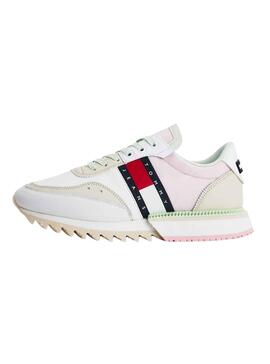 Sneakers Tommy Jeans Tacchetti Bianco per Donna