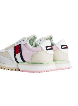 Sneakers Tommy Jeans Tacchetti Bianco per Donna