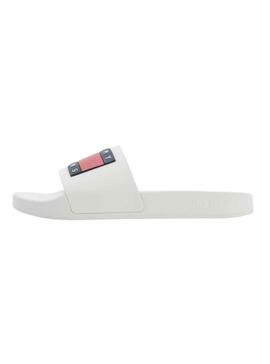 Flip flops Tommy Jeans Flag Piscina Bianco per Donna