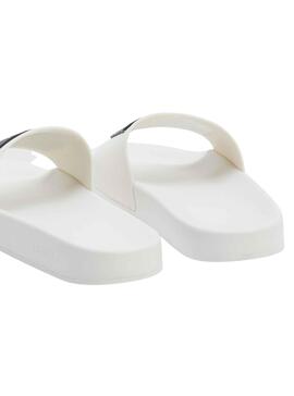 Flip flops Tommy Jeans Flag Piscina Bianco per Donna