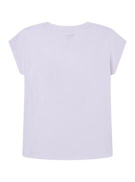 T-Shirt Pepe Jeans Prudence Bianco per Bambina