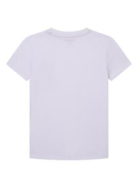 T-Shirt Pepe Jeans Bulcano Bianco per Bambino