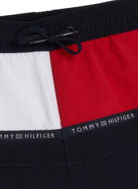 Costume da bagno Tommy Hilfiger Flag Blu Navy per Bambino