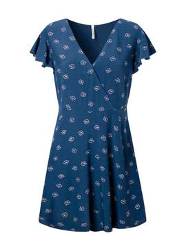 Vestito Pepe Jeans Becca Blu per Donna