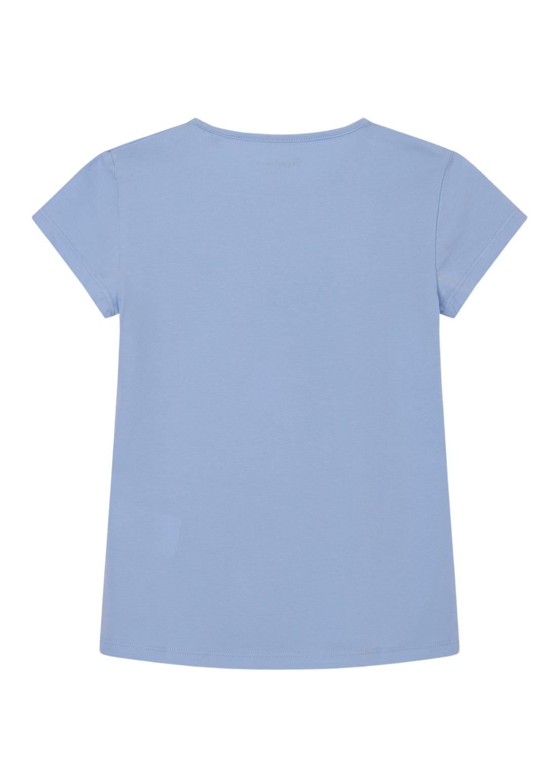 T-Shirt Pepe Jeans Hanna Blu per Bambina