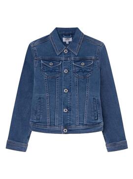 Giubbotto Pepe Jeans New Bacca Blu per Bambina